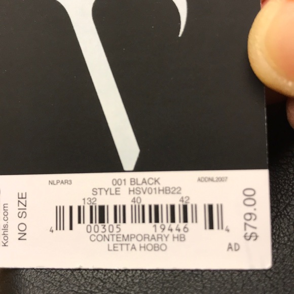 Vera Wang black leather handbag - Picture 4 of 4